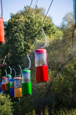 Sovyet fütüristik teleferiği Gorky Park, Kharkov 'da.
