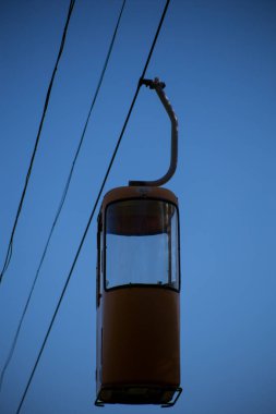 Sovyet fütüristik teleferiği Gorky Park, Kharkov 'da.