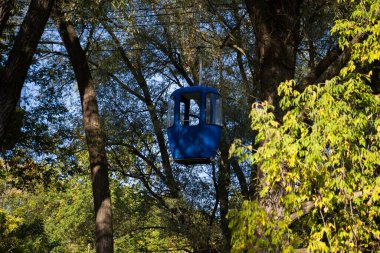 Sovyet fütüristik teleferiği Gorky Park, Kharkov 'da.