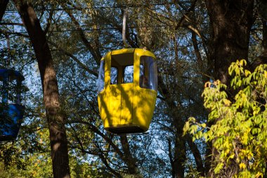 Sovyet fütüristik teleferiği Gorky Park, Kharkov 'da.