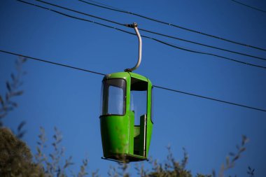 Sovyet fütüristik teleferiği Gorky Park, Kharkov 'da.