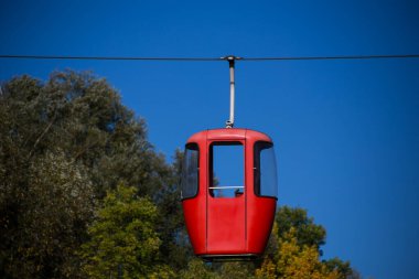 Sovyet fütüristik teleferiği Gorky Park, Kharkov 'da.