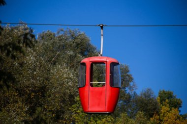 Sovyet fütüristik teleferiği Gorky Park, Kharkov 'da.