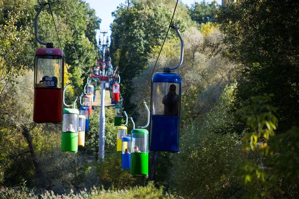 Carro Cabo Futurista Soviético Kharkov Gorky Park — Fotografia de Stock