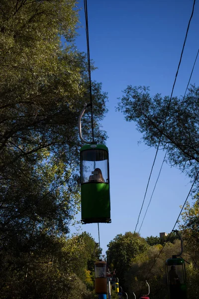 Carro Cabo Futurista Soviético Kharkov Gorky Park — Fotografia de Stock