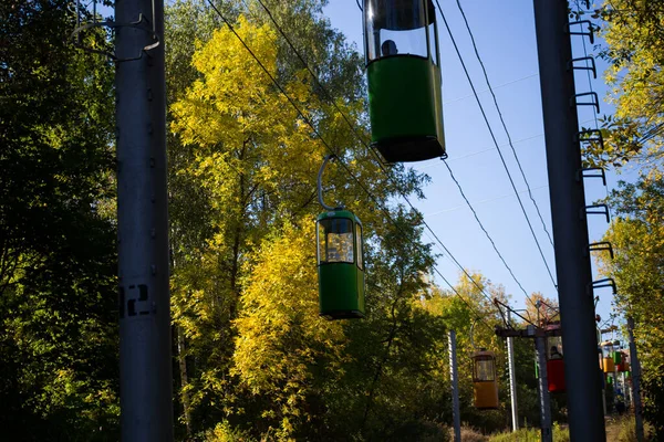 Szovjet Futurisztikus Felvonó Harkovban Gorkij Parkban — Stock Fotó