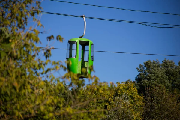 Sowjetisch Futuristische Seilbahn Charkow Gorki Park — Stockfoto