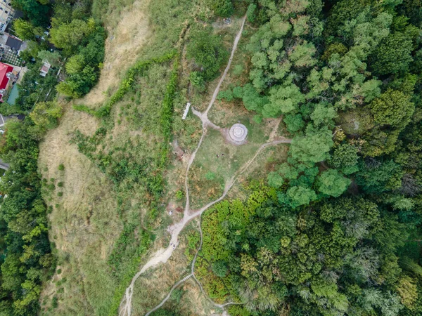 Vista Aérea Del Campo Los Árboles — Foto de Stock