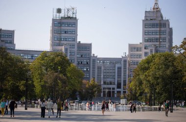 Kyiv, Ukrayna 10.05.2020: Kharkiv 'de özgürlük meydanı