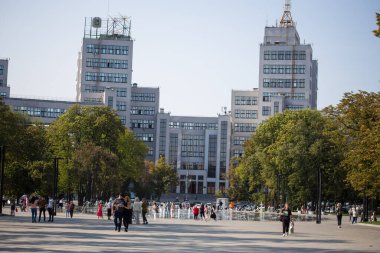 Kyiv, Ukrayna 10.05.2020: Kharkiv 'de özgürlük meydanı