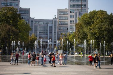 Kyiv, Ukrayna 10.05.2020: Kharkiv 'de özgürlük meydanı