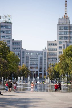 Kyiv, Ukrayna 10.05.2020: Kharkiv 'de özgürlük meydanı