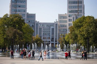 Kyiv, Ukrayna 10.05.2020: Kharkiv 'de özgürlük meydanı