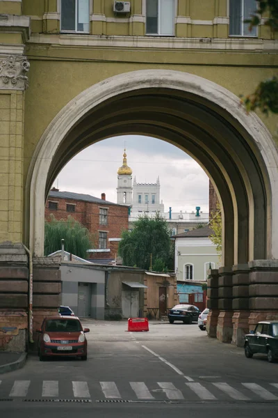 Успенский Собор Центре Харькова — стоковое фото