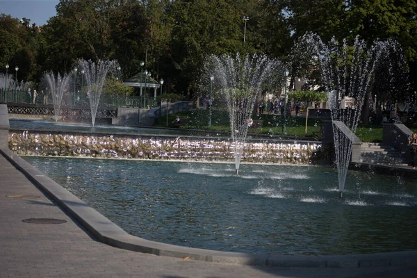 Fuente Parque Ciudad — Foto de Stock