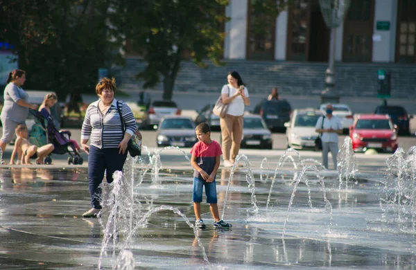 Kiev Ucrania 2020 Plaza Libertad Kharkiv —  Fotos de Stock