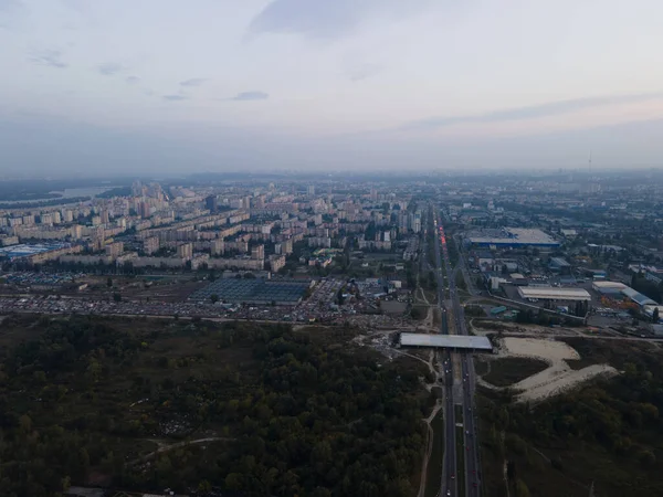 Vista Aérea Las Afueras Ciudad — Foto de Stock