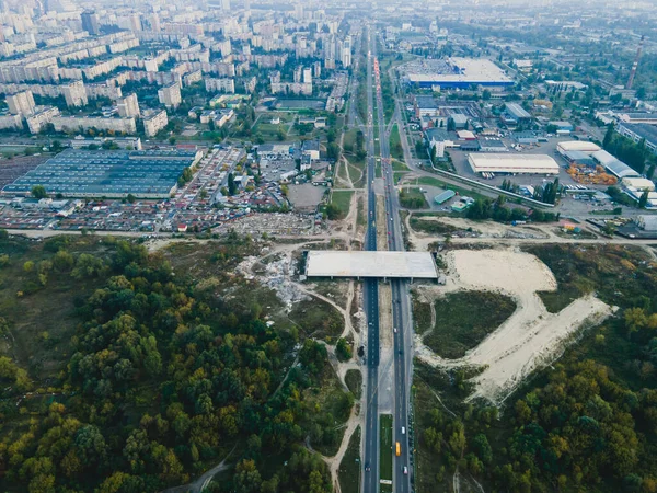 Luftaufnahme Vom Stadtrand — Stockfoto