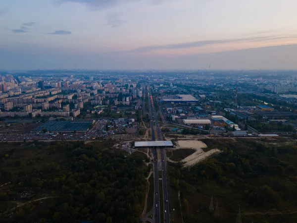 Luftaufnahme Vom Stadtrand — Stockfoto