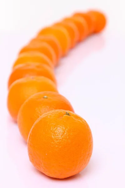 Citrus Tankan Kurve Vor Weißem Hintergrund — Stockfoto