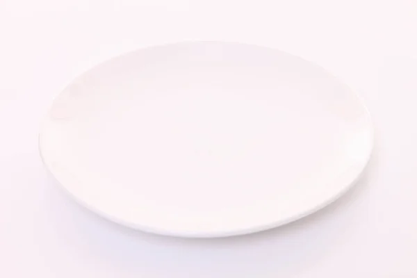 Пустое Блюдо Обеденном Столе — стоковое фото