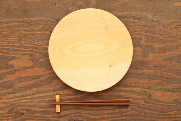 Empty Dish Chopsticks — Stock Photo, Image