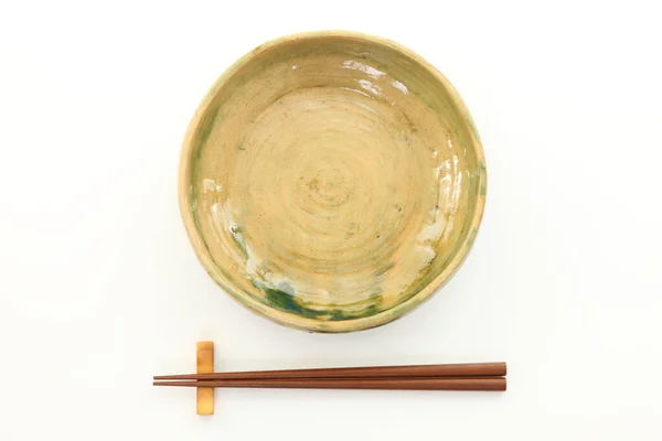 Empty Dish Chopsticks — Stock Photo, Image