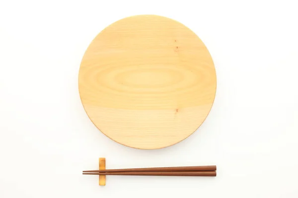 Empty Dish Chopsticks — Stock Photo, Image