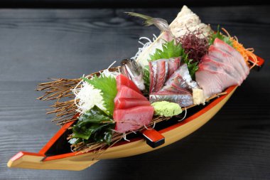 Lüks taze sashimi kombinasyon teknesi