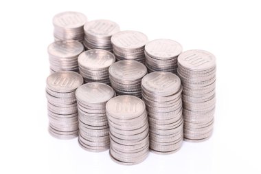 istiflenmiş Japon 100 yen sikkeleri