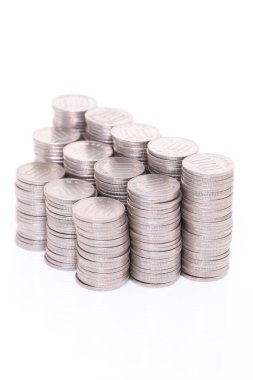 istiflenmiş Japon 100 yen sikkeleri