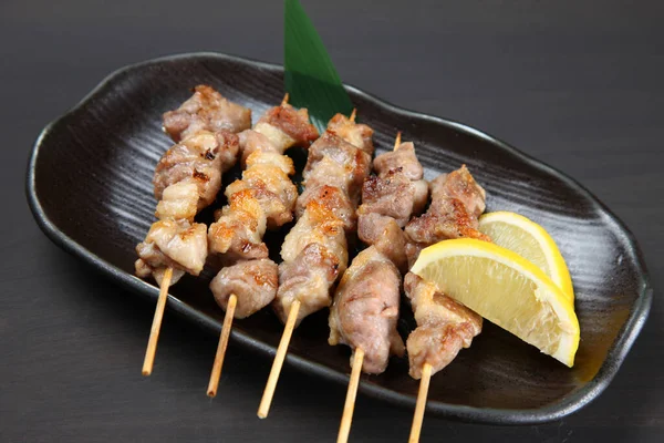 Yakitori Japanese Chicken Barbecue Skewers — Stock Photo, Image