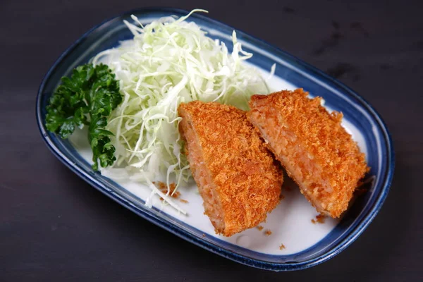 Fűszeres Tőkehal Roe Croquette Petrezselyemmel — Stock Fotó