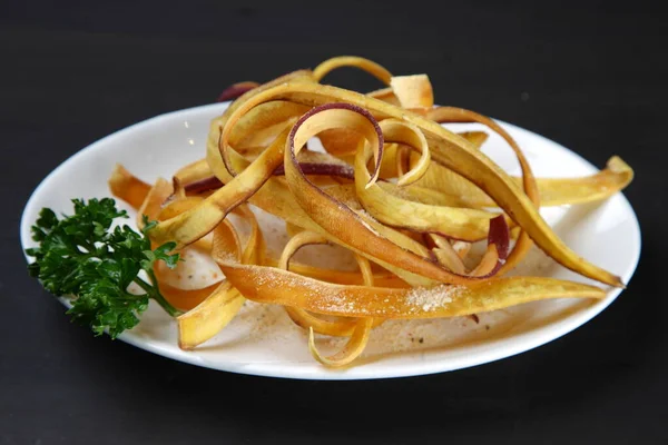 Patatas Fritas Dulces Con Perejil —  Fotos de Stock