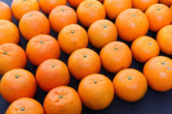 Frukt Citrus Tankan Kvadrat Svart Bakgrund — Stockfoto