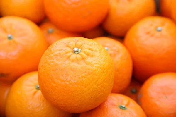 Färsk Apelsin Citrus Tankan Bakgrund — Stockfoto