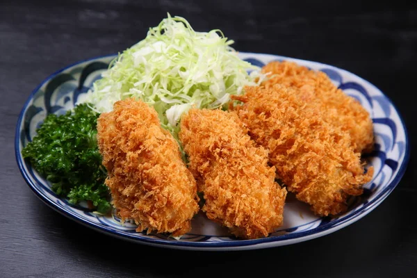 Croquete Creme Gratinado Com Legumes — Fotografia de Stock