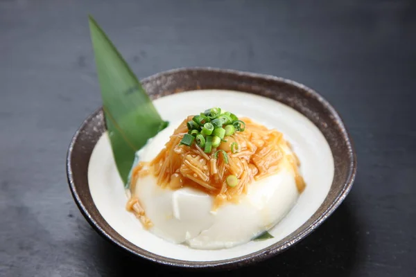Chilled Tofu Nametake Mushrooms — Stock Photo, Image