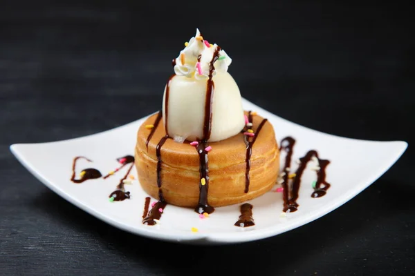 Japanese Pancakes Ice Cream Wrapped Mochi — Stock Photo, Image