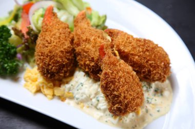 taze sebzeli ıstakoz kroket.