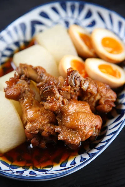 Japanisches Hühnchen Mit Rettich — Stockfoto
