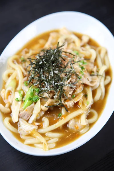 Soupe Nouilles Udon Curry Japonais — Photo