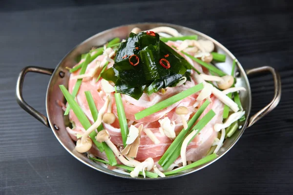 Pork Belly Hot Pot — Stock Photo, Image