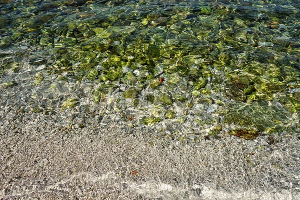 Claire Eau Mer Transparente Travers Laquelle Vous Pouvez Voir Texture — Photo