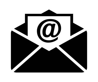 Bir e-posta zarf üzerinde beyaz bir adam izole bir mesajla