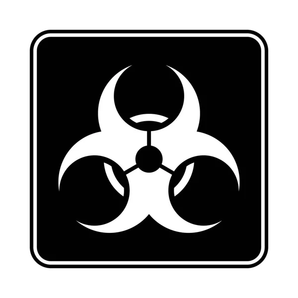 Symbolem Biohazard Izolovaných Bílém Pozadí — Stockový vektor