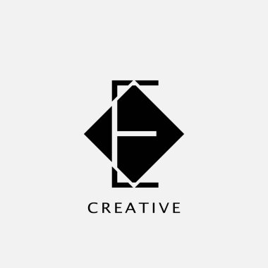 E Polygon Geometrik Harf Logosu. Çokgen geometrik vektör tasarımı kavramına sahip monogram renk harfi logosu.