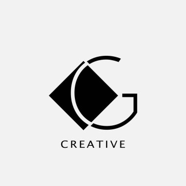 G Polygon Geometrik Harf Logosu. Çokgen geometrik vektör tasarımı kavramına sahip monogram renk harfi logosu.