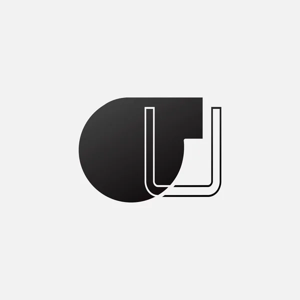 Επιστολή Overlap Abstract Oil Pump Εικονίδιο Λογότυπο Μαύρο Σχήμα Αντλίας — Διανυσματικό Αρχείο