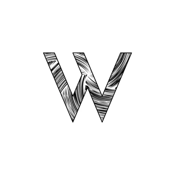 Логотип Начальной Буквы Черно Белый Стиль Письма Векторный Дизайн Концепции — стоковый вектор